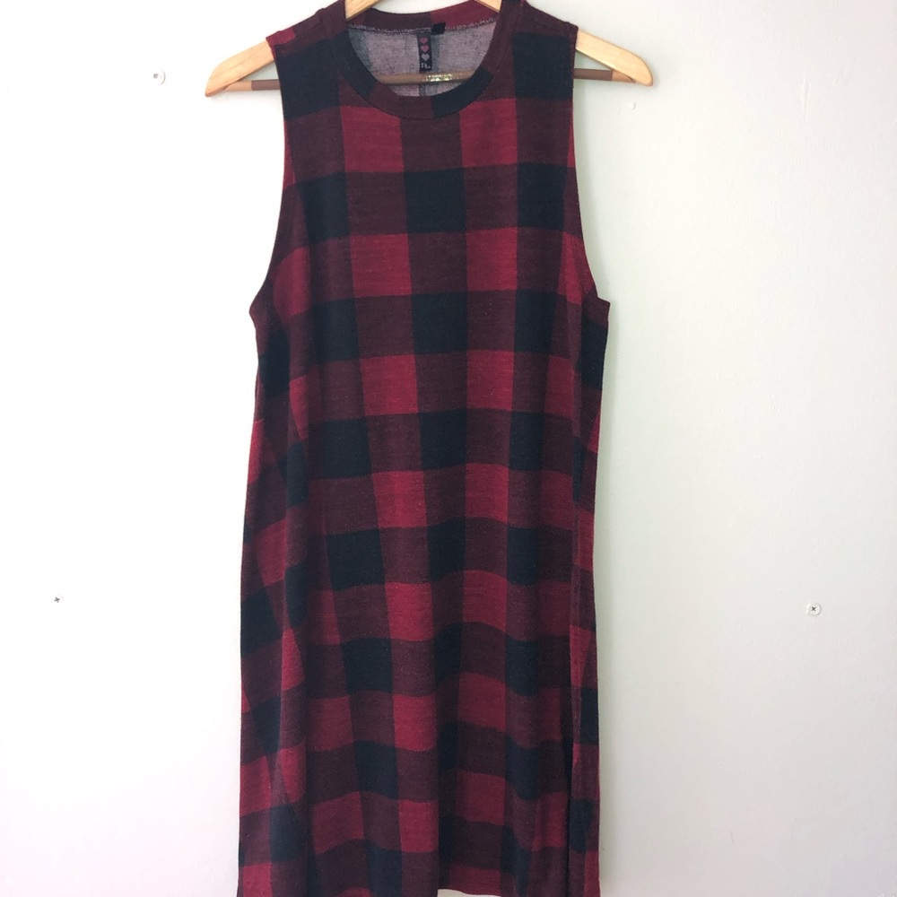 Three Hearts Plaid Dress